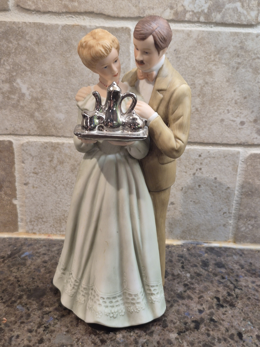 Vintage Collectible 25 years together Treasured Memories Enesco Ceramic